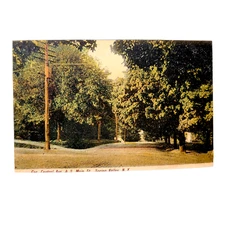 Spring Valley NY Central Ave & Main Postcard Rockland County Vintage