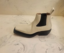 New Bottega Veneta 'Chelsea' Booties White Womens Size 9 US 39 Eur. MSRP 1450