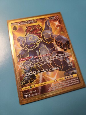 Coalossal 198/189Gold Secret Rare Darkness Ablaze Pokemon Card NM/Mint