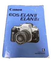 CANON EOS ELAN II / ELAN IIE Instruction Book  Torn corner on cover  7.55 
