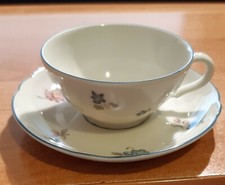 Seltmann Weiden 2 tlg.Teegedeck Marie Luise Streublume mit blauer Rand  fein