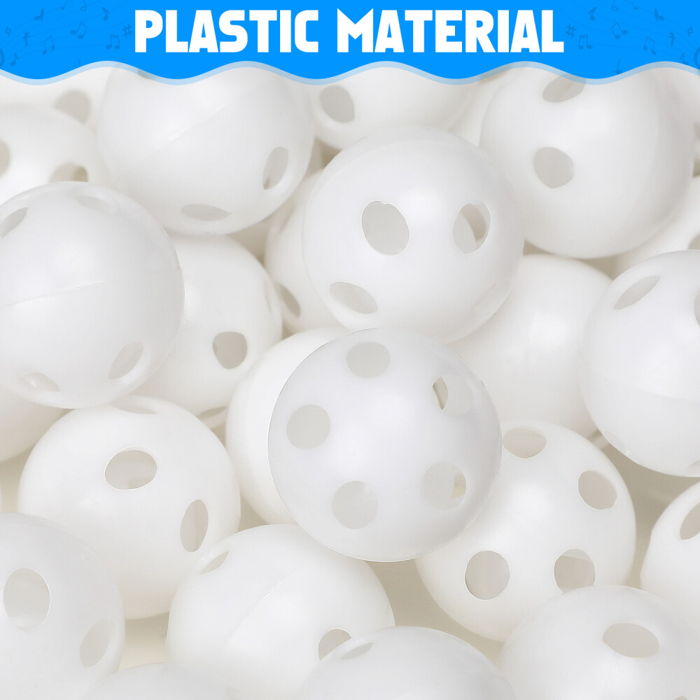 MUSEDAY 50 Pcs 24mm Squeaker Plastique Grelot Pour Hochet Bébé - Boîte En Plastique Réparation De Bruit De Jouet Pour Chiens Chat DIY Couture Poupee