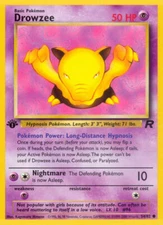 1st Edition Drowzee 54/82 - Team Rocket - Pokemon Card - Near Mint (NM)