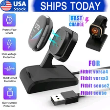 For Fitbit Versa 4/3 Sense /2 For Smart Watch Fast Charging Dock Cable Charger
