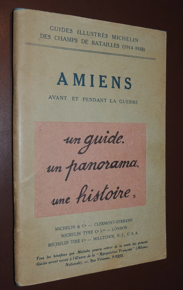 Guide Michelin Des Champs De Bataille - REIMS 1919 - Avec Jaquette, Bel état