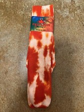 Red lion orange tye-dye 22  tube socks soccer size 9-11