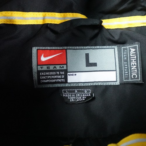 Vintage Iowa Nike Jacket Mens Large Full Zip Y2K Swoosh Caitlin Clark Black - Picture 6 of 11