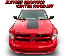 For Dodge Ram 1500 Graphics Center Hood Stripes Vinyl Decals Stickers 2009-2018