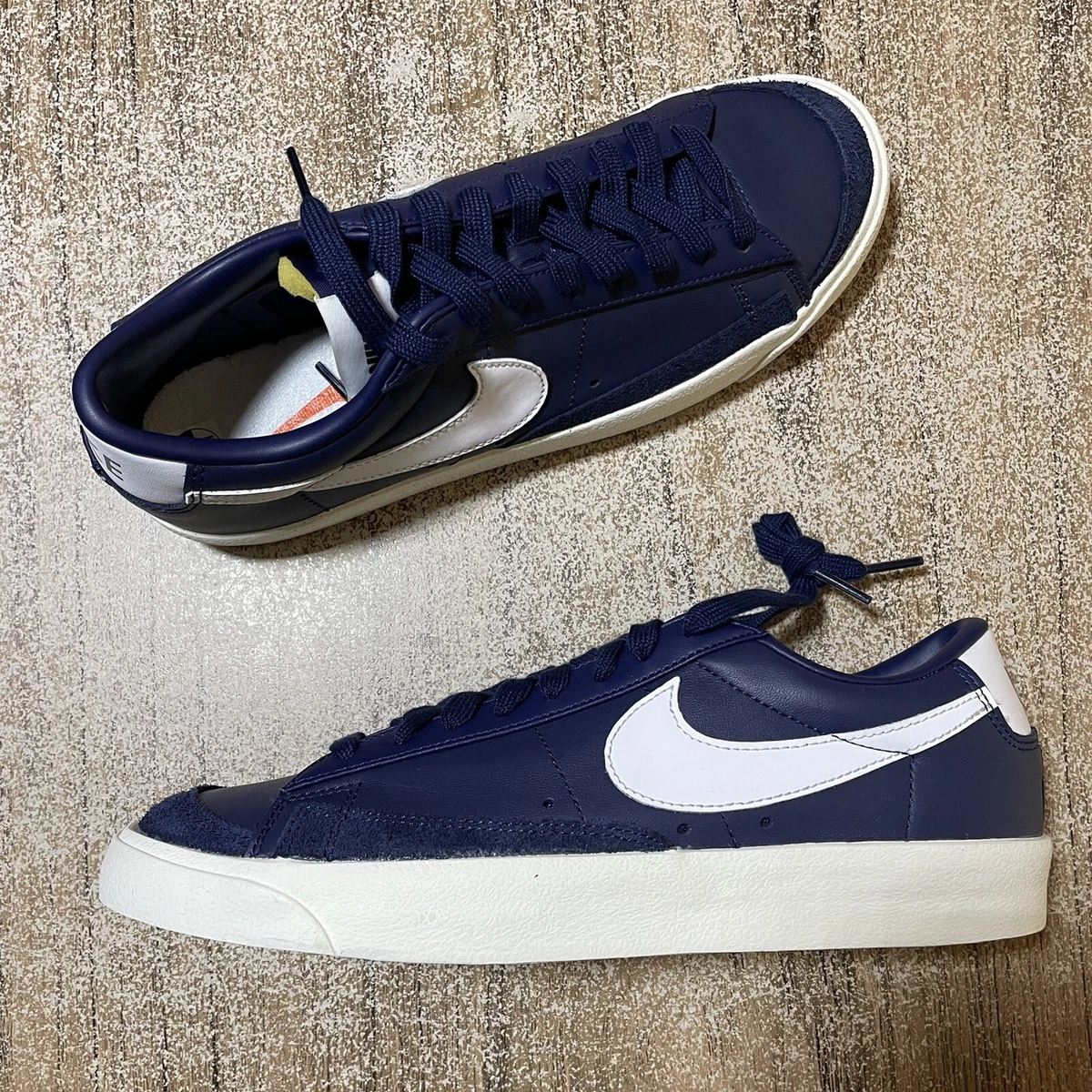 navy nike blazer low