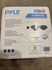 Pyle 6.5" Bluetooth Marine Speakers - 2-way IP-X4 Waterproof, 600 Watt Black