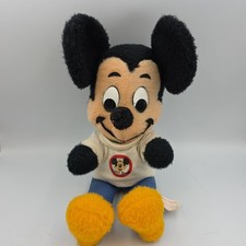 Vintage Mickey Mouse Plush Toy Stuffed Animal 16" Walt Disney Micky Mouse Club