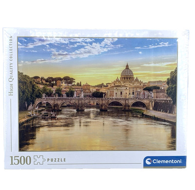 Clementoni Rome Italy 1500 Piece Jigsaw Puzzle Vatican City NEW Sealed Package