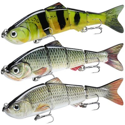 Fishing Lures for Bass Trout Swimbaits for Bass Fishing Segmented Multi Joint...