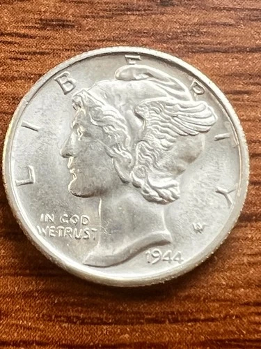 1944 S Mercury Dime BU