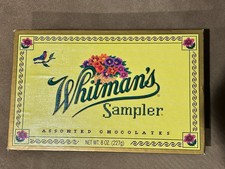 Whitman's Empty Sampler Assorted Chocolate 8 oz. Cross Stitch Box