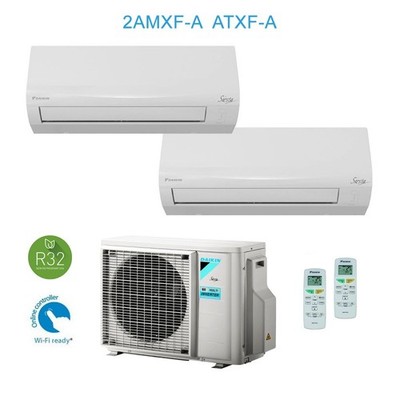 Daikin 2AMXF40A + ATXF25A + ATXF25A Klimaanlage Siesta Dual Split 2x 9000 Btu A+