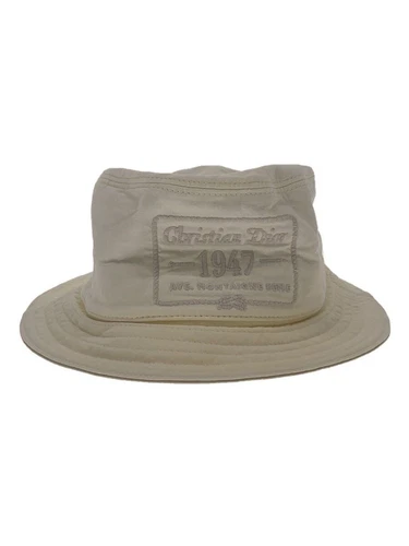 Dior HOMME Chapeau Logo Oblique M Coton Blanc Homme 243C907B5681 Occasion
