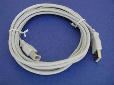 USB 2.0 Computer Cable Type-A to Type-B White 15FT
