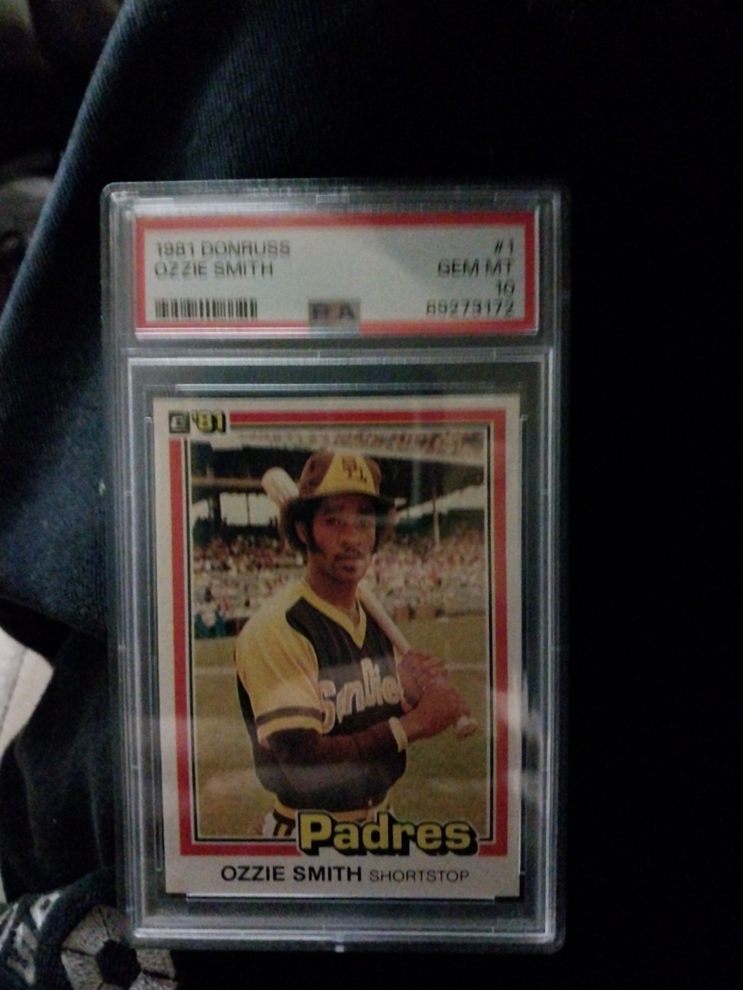 1981 DONRUSS #1 OZZIE SMITH PADRES HOF PSA 10