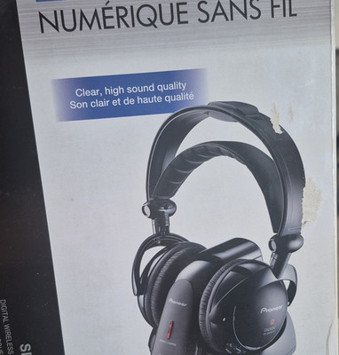 Pioneer SE-DRF41M Wireless Kopfhörer 2,4 GHz, 40 mm, Kopfbügel, Schwarz