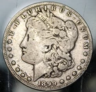 1899 S Silver Morgan Dollar - Fine !!