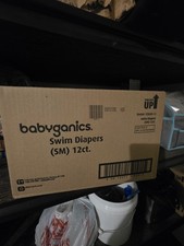 Babyganics Swim Diapers Size Sm Case Of 8, 12 Per Pack Daycare Preschool New