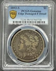 KEY DATE 1893-S MORGAN SILVER DOLLAR PCGS FINE DETAIL 07XEDD26