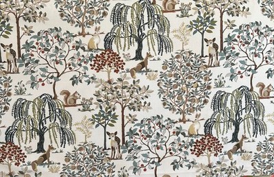 Enchanted Forest Eucalyptus Forest Animals Print Swavelle Mill Creek Fabric