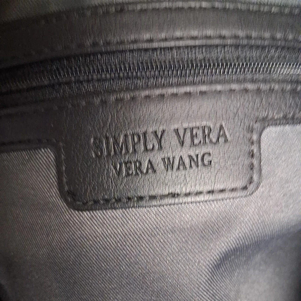 Bolso de Hombro Simply Vera Wang Negro Cuero Sintético Trabajo Bolso Cartera Foto 4 de 4