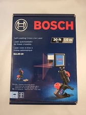NEW Bosch - 30ft - Self-Leveling Cross Line Laser - Red - GLL25-10 - Sealed