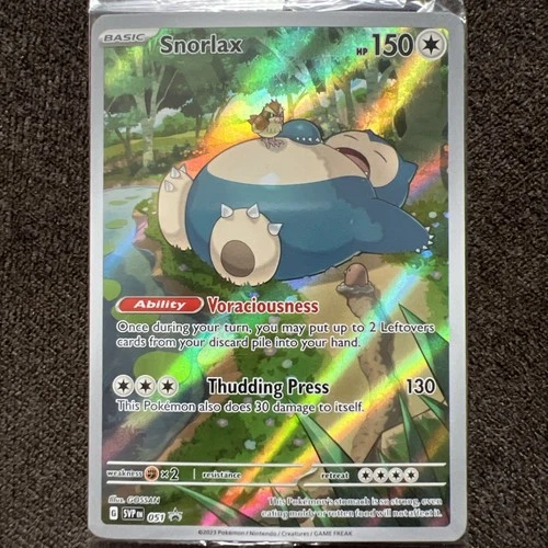 2023 POKEMON SVP EN-SV BLACK STAR PROMO 051 SNORLAX 151 ELITE TRAINER BOX SEALED