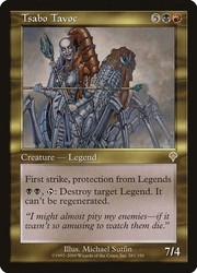 Tsabo Tavoc Foil Invasion #281 Rare MTG