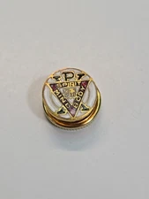 YMCA Mind Body Spirit Lapel Pin Young Men's Christian Association Screw-Back