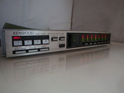 Kenwood KGC-7480 Graphic Equalizer Spectrum Analyzer 1DIN Car