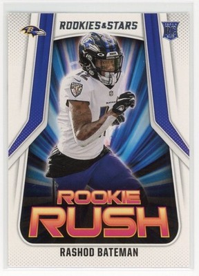 2021  Panini Rookies & Stars #RR-10 Rashod Bateman Rookie Rush Baltimore Ravens