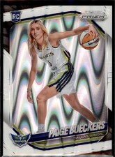 2025 Panini Prizm WNBA #147 Paige Bueckers White Seismic Prizms Dallas Wings