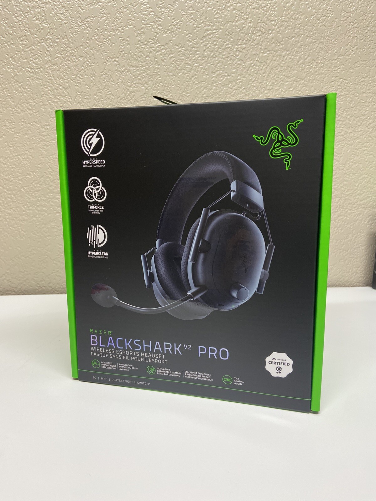 Razer BlackShark V2 Pro Wireless Over-Ear Gaming Headset - Black