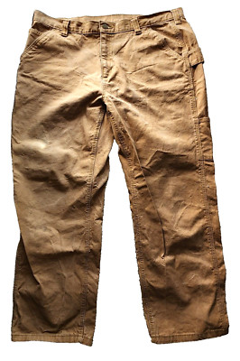 Brahma Men's Relaxed Carpenter Pants Trailblazer Brown Duck Canvas 40x30 tag