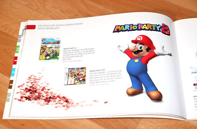Nintendo DS Promo Werbung Heft Booklet Flyer Professor Layton Mario Party Zelda