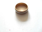 VINTAGE 30s GAINSBORO 14K H.G.E. HEAVY GOLD ELECTROPLATE SZ 6 ENAMEL & GOLD RING — photo 5