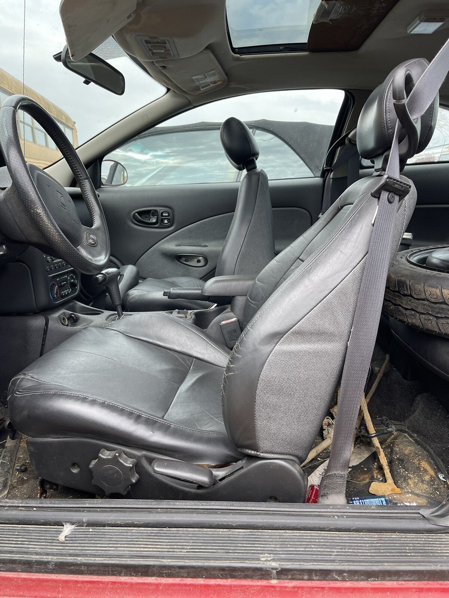 01-02 Saturn SC SEAT (bucket), leather, (manual), LH, Cpe, black