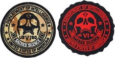 Sacred Silence Department of Intelligence Patch  | 2PC HOOK BACKING 3.5"x3.5"