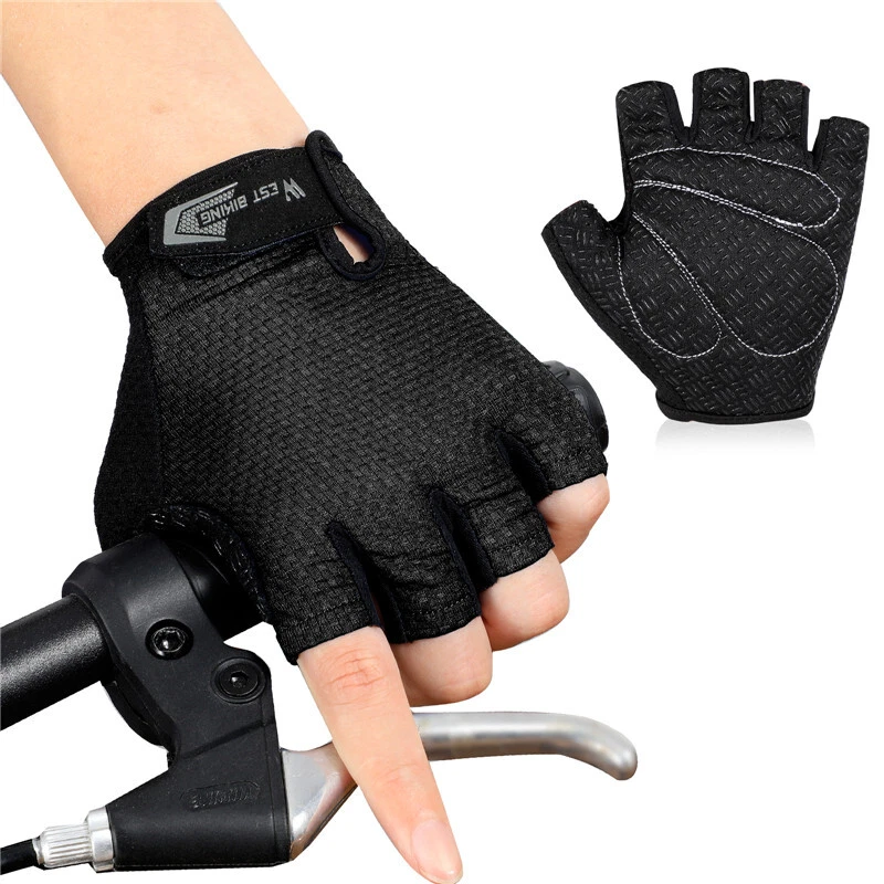WEST BIKING Breathable Cycling Short Half Finger Gloves Road Bike Sports Gloves - Image 4 of 4