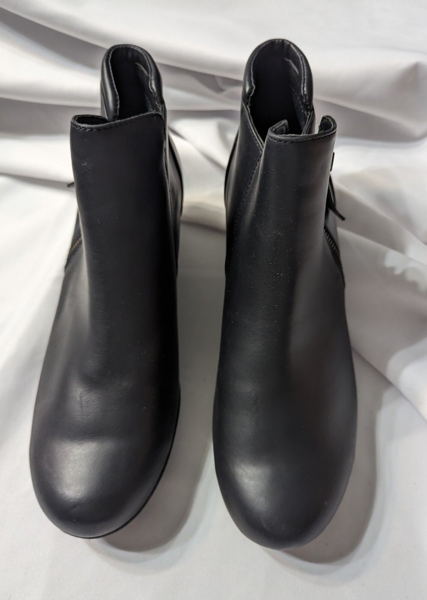 MAO　0808 MOZO Shoes for Crews Black Leather Chef Wedge Zip Clog Slip