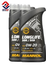 2x1 Liter Mannol Longlife 508 00 509 00 VW 0W20 Motoröl Opel C5 dexos1 MB 229.71