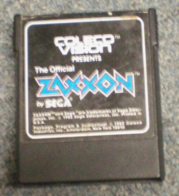 Vintage Coleco Vision ZAXXON Game Cartridge by SEGA 1982
