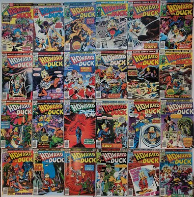 Howard The Duck Lot (26) 2-32* 1st App KISS & Others 1977 Bronze Age High Grade