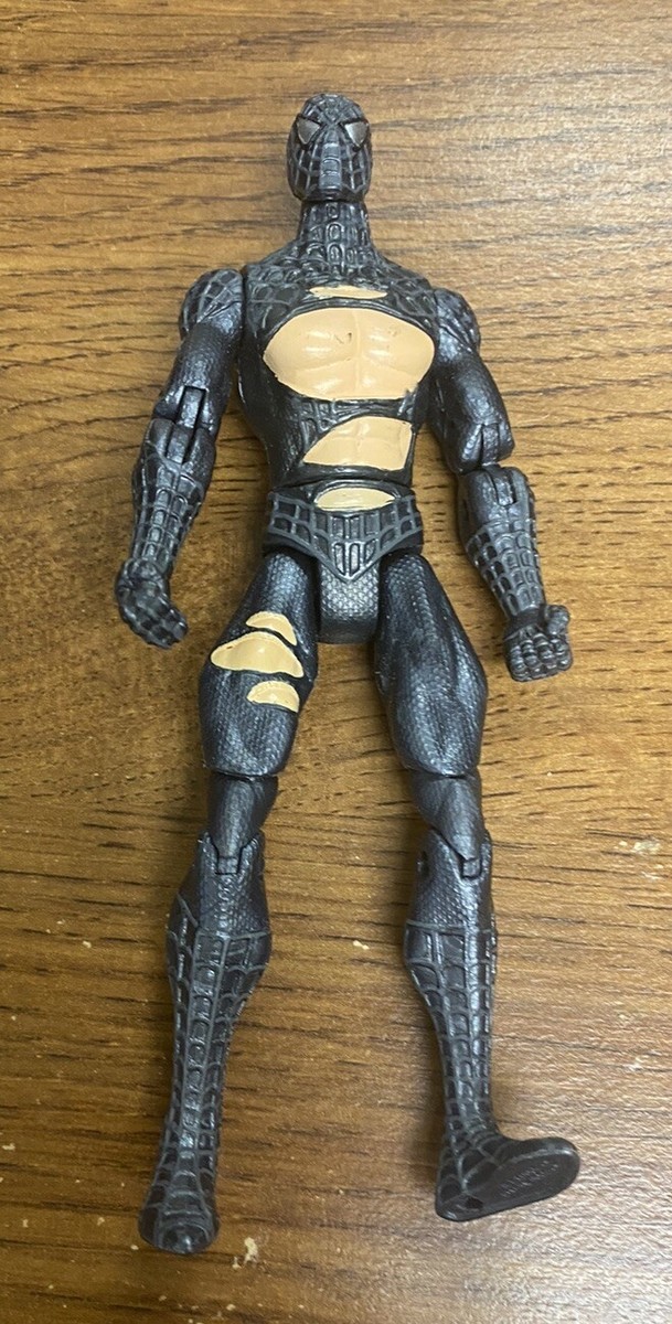 2006 Battle Damaged Spiderman 3 Articulated Black Suit Symbiotie