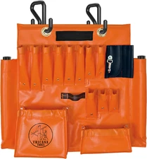 Heavy Duty 16 Pockets Bucket Truck Tools Board Organizer with 2 Bucket Hooks