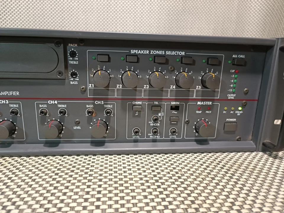 Monacor PA-1240 5 Zonen Pa Amplifier Verstärker - Bild 3 von 4